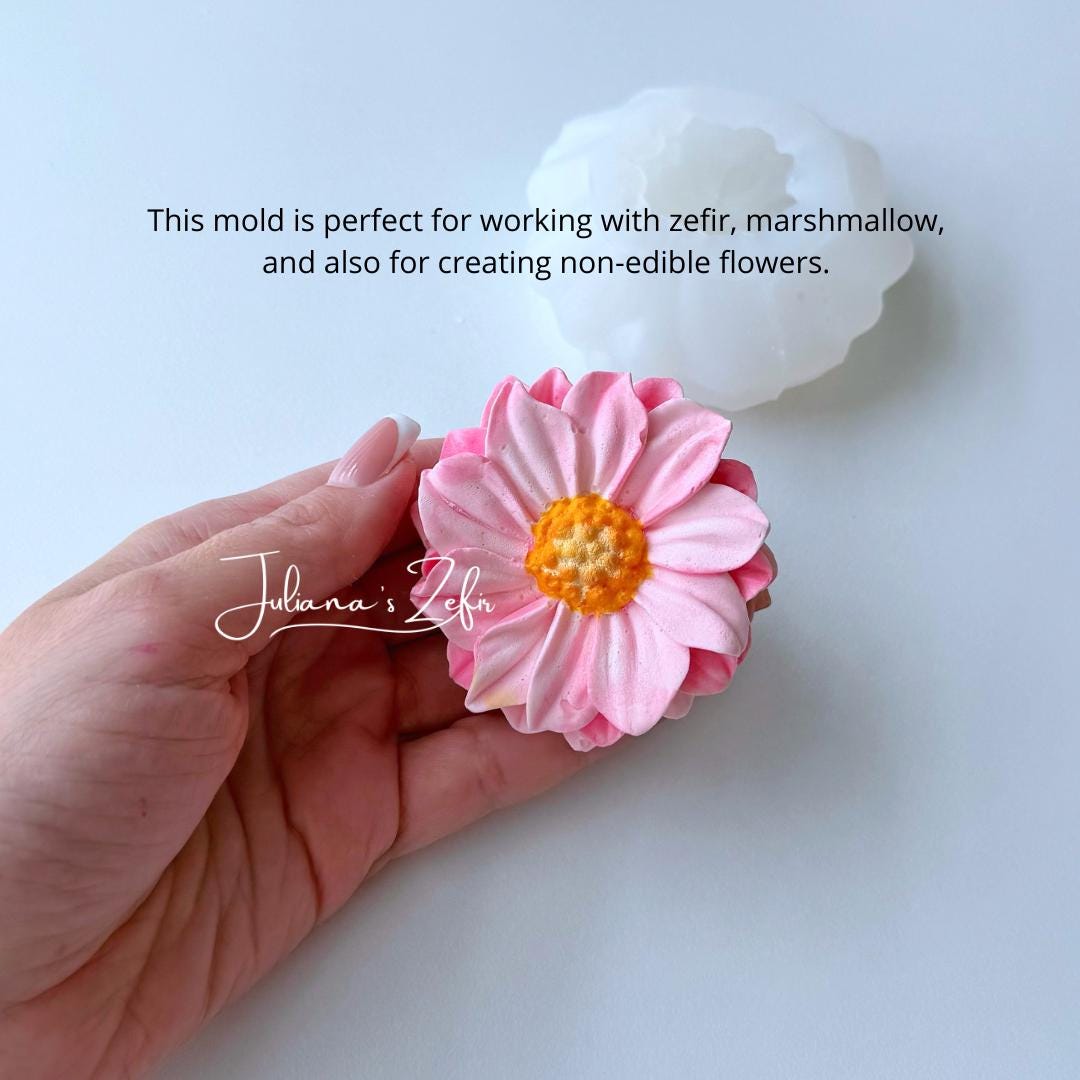 Chrysanthemum Dulwich Pink Silicone Mold | food grade marshmallow zefir decorating tool