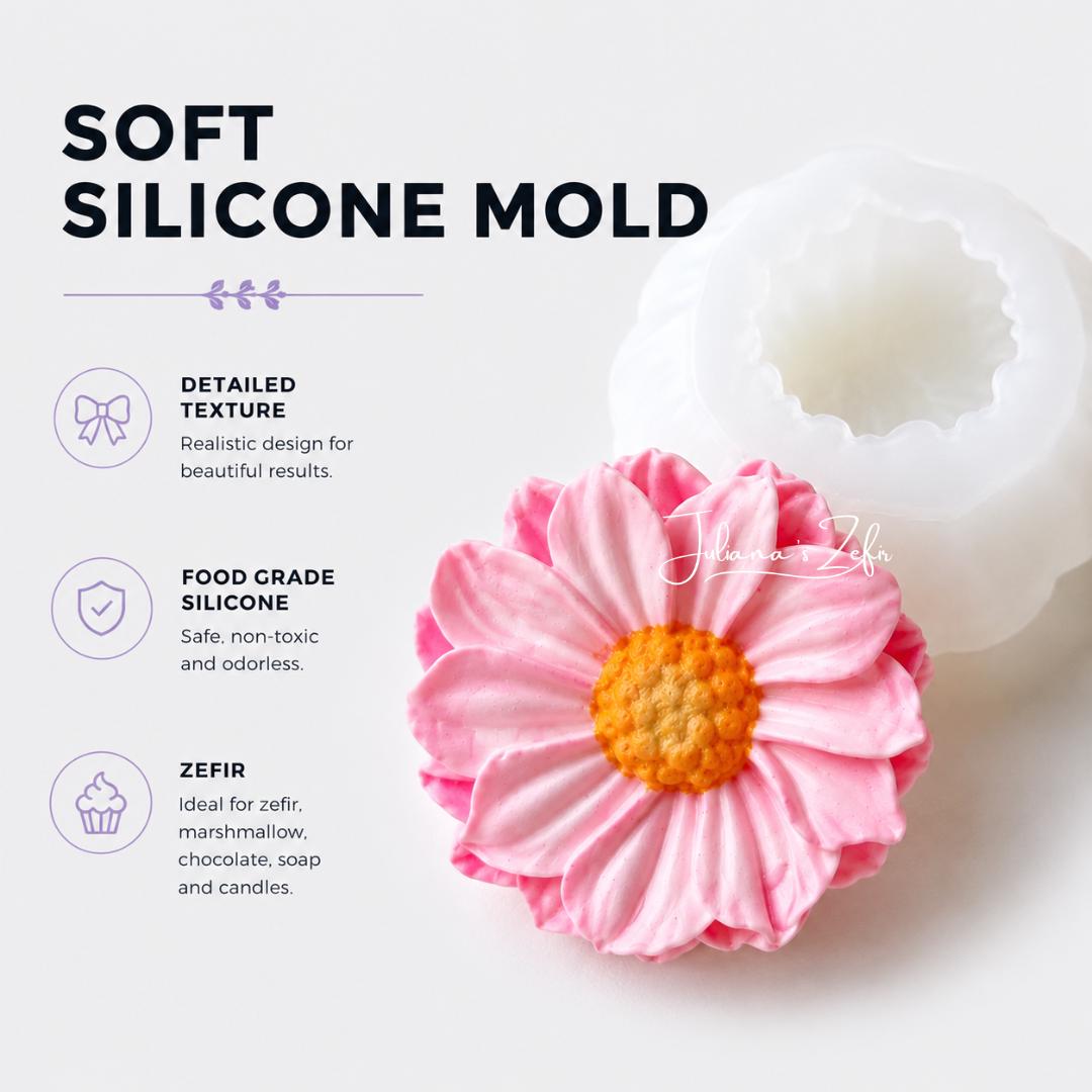 Chrysanthemum Dulwich Pink Silicone Mold | food grade marshmallow zefir decorating tool