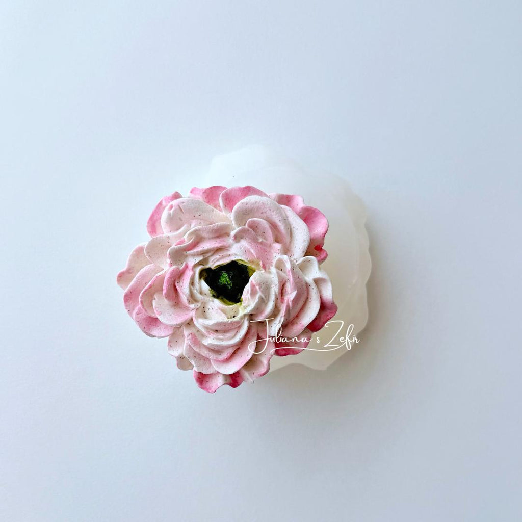 Peony Small Soft Silicone Mold | food grade marshmallow zefir decorating tool