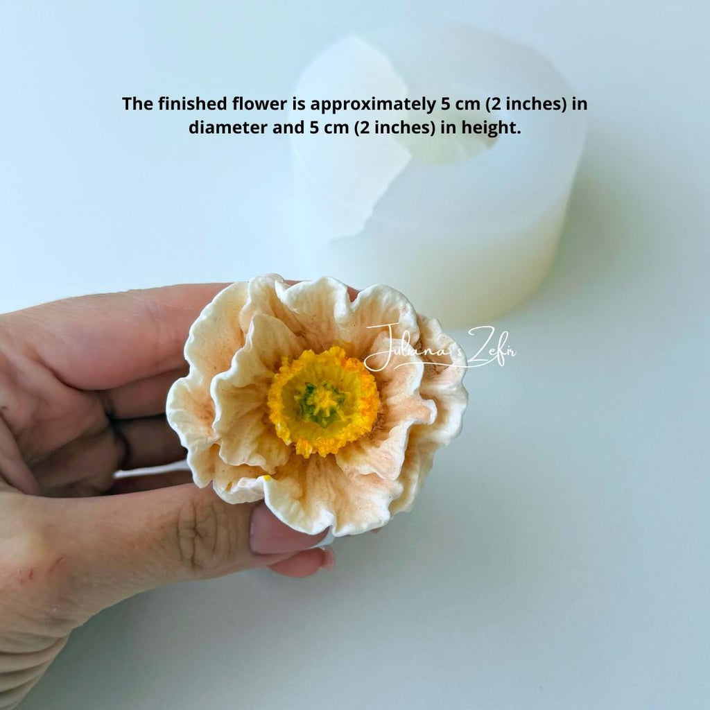 Poppy Silicone Mold | food grade marshmallow zefir decorating tool
