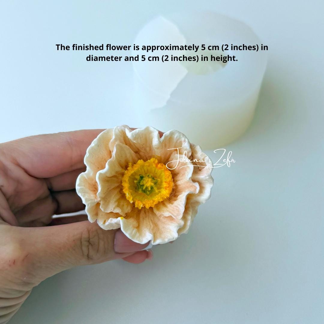 Poppy Silicone Mold | food grade marshmallow zefir decorating tool