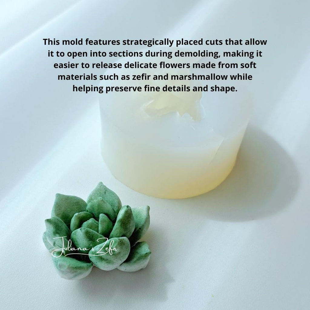 Succulent Silicone Mold | food grade marshmallow zefir decorating tool