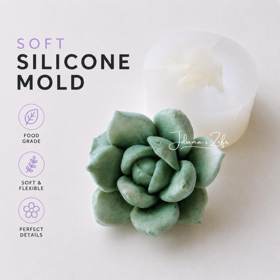 Succulent Silicone Mold | food grade marshmallow zefir decorating tool