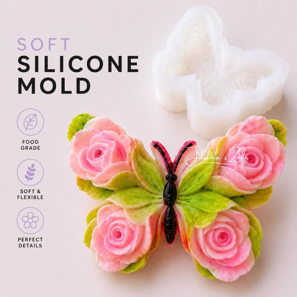 Butterfly Silicone Mold | food grade marshmallow zefir decorating tool