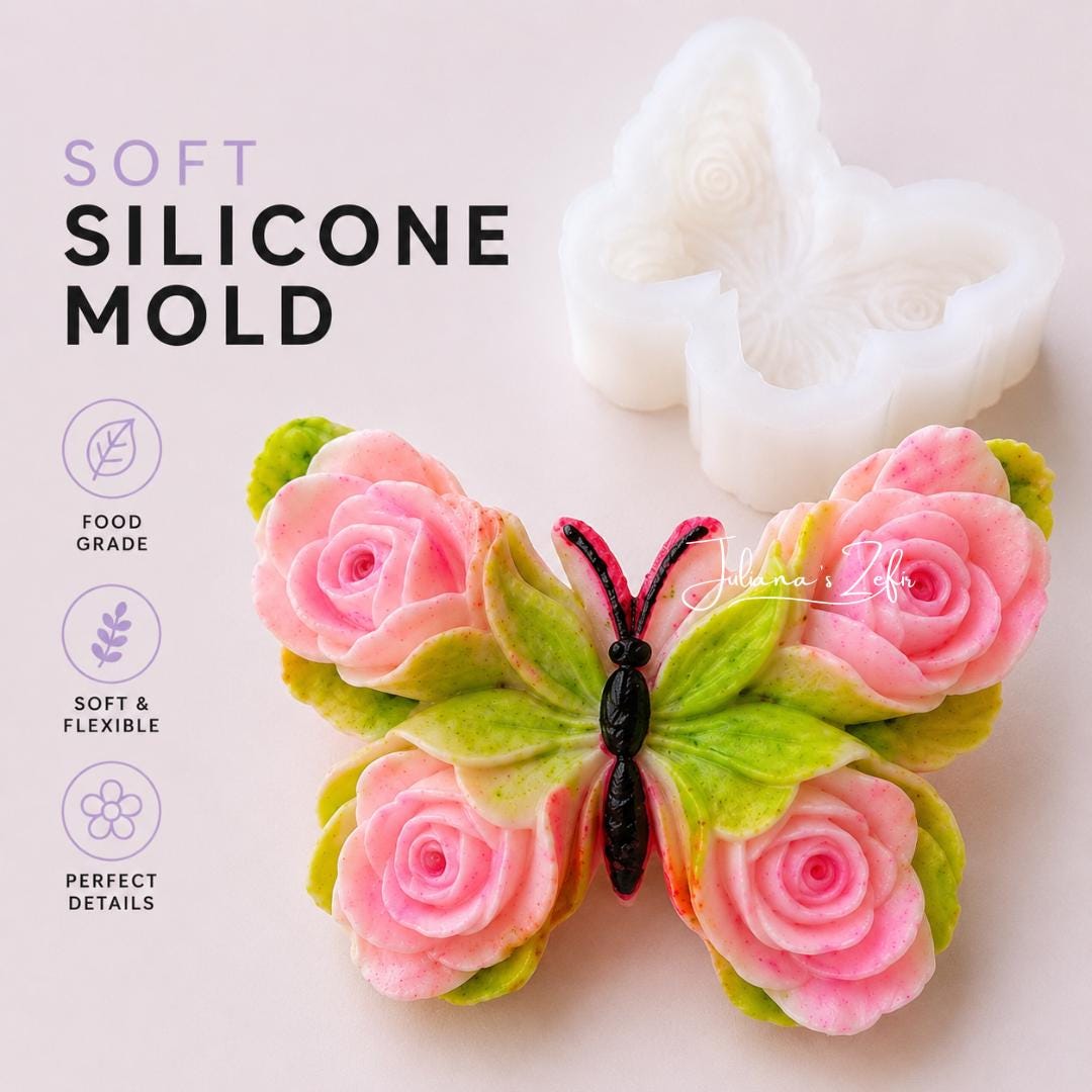 Butterfly Silicone Mold | food grade marshmallow zefir decorating tool