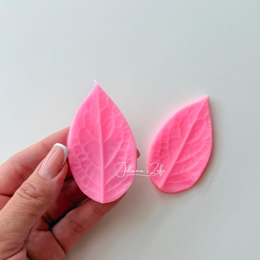 Rose Leaf Silicone Veiner Mold | food grade marshmallow zefir decorating tool