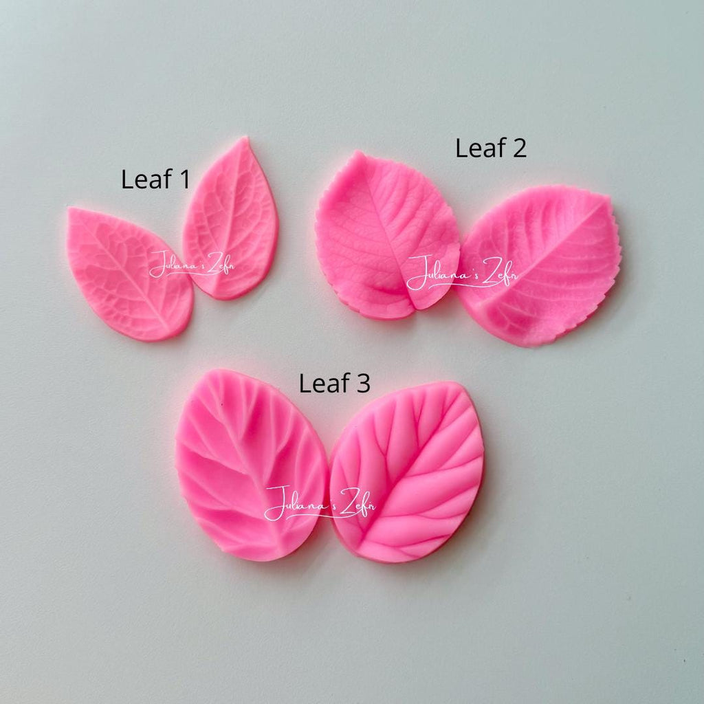 Rose Leaf Silicone Veiner Mold | food grade marshmallow zefir decorating tool