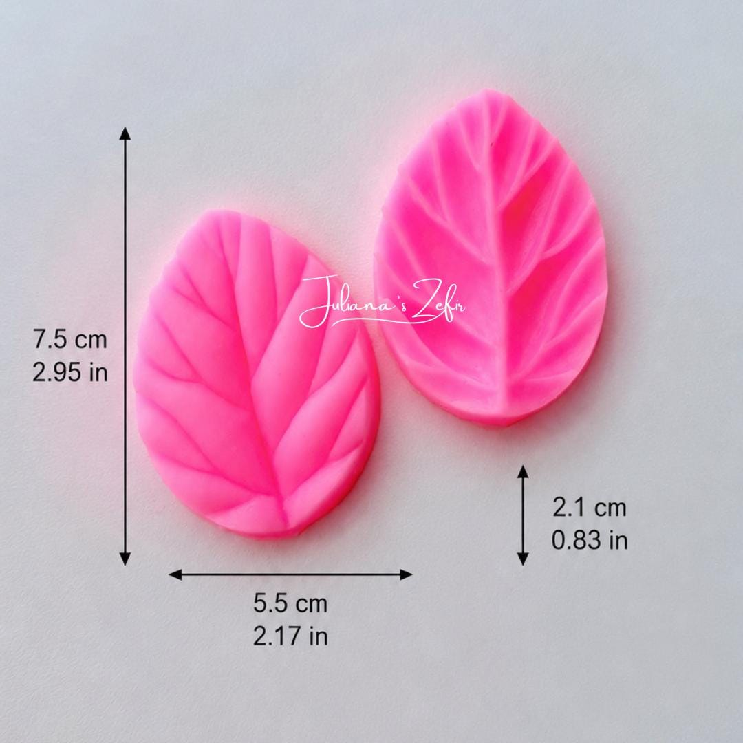 Rose Leaf Silicone Veiner Mold | food grade marshmallow zefir decorating tool