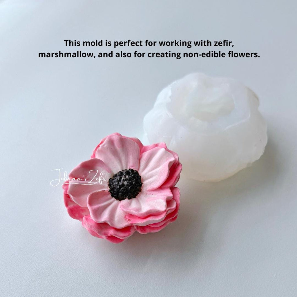 Anemone Silicone Mold | food grade marshmallow zefir decorating tool