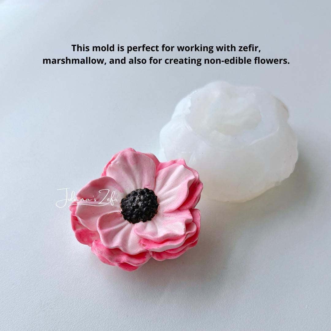 Anemone Silicone Mold | food grade marshmallow zefir decorating tool