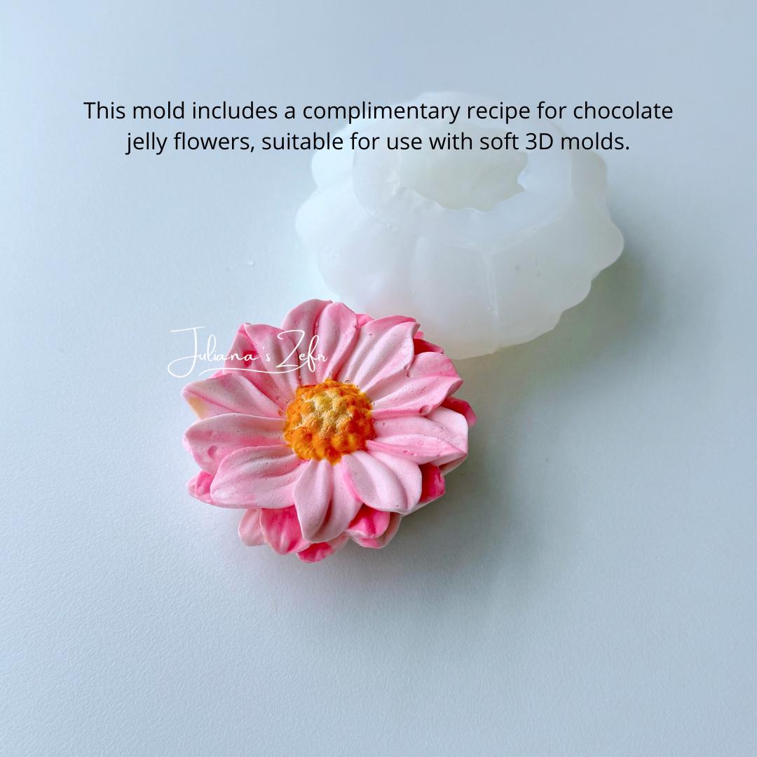 Chrysanthemum Dulwich Pink Silicone Mold | food grade marshmallow zefir decorating tool