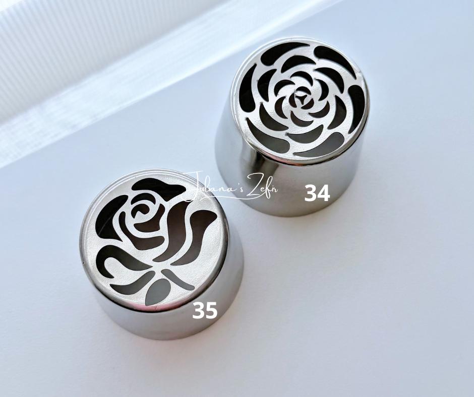 XL Russian Tulip Piping Tips, Stainless Steel Flower Nozzles