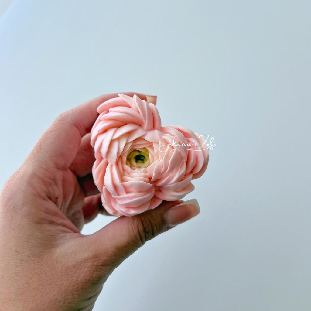 Peony Heart Silicone Mold | food grade marshmallow zefir decorating tool