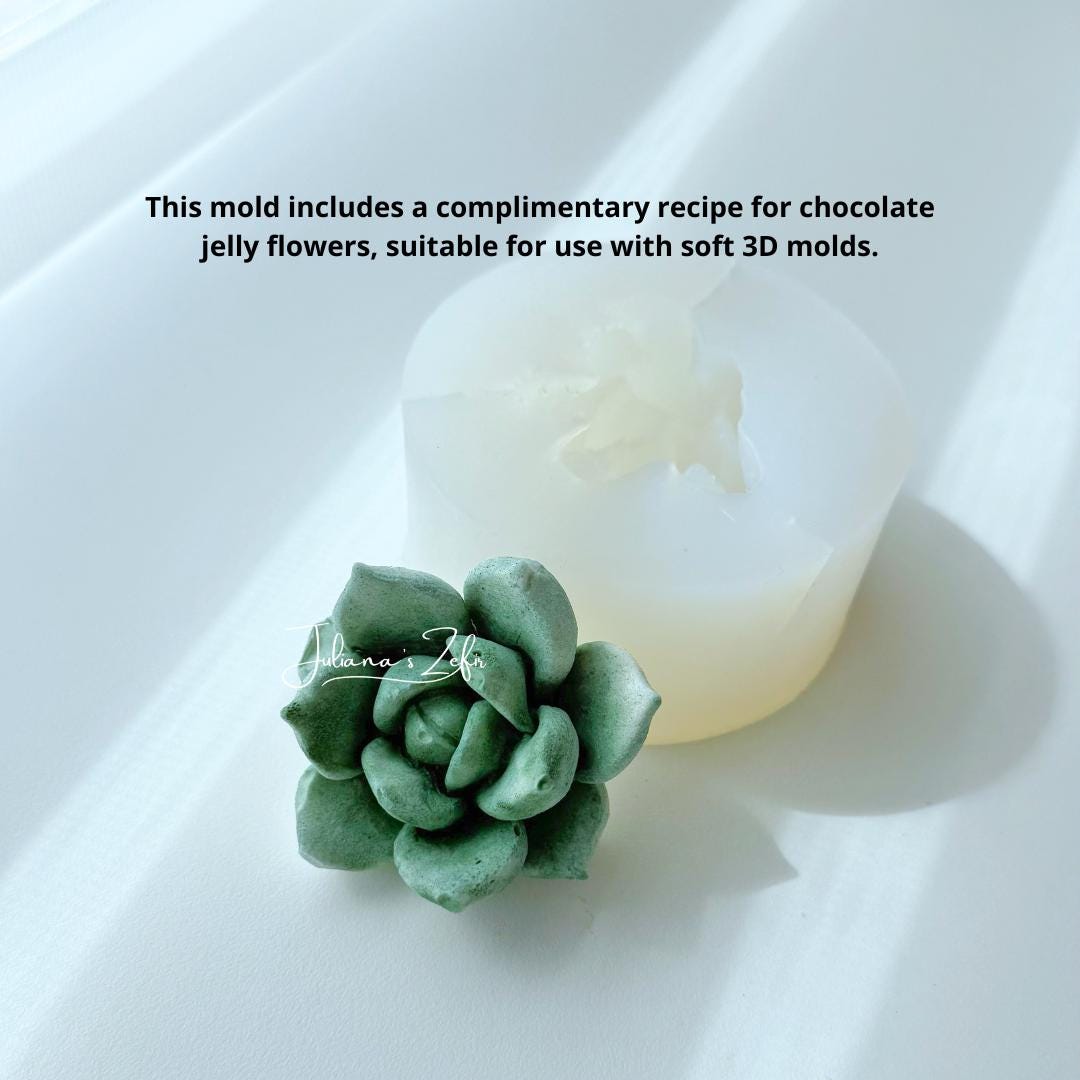 Succulent Silicone Mold | food grade marshmallow zefir decorating tool
