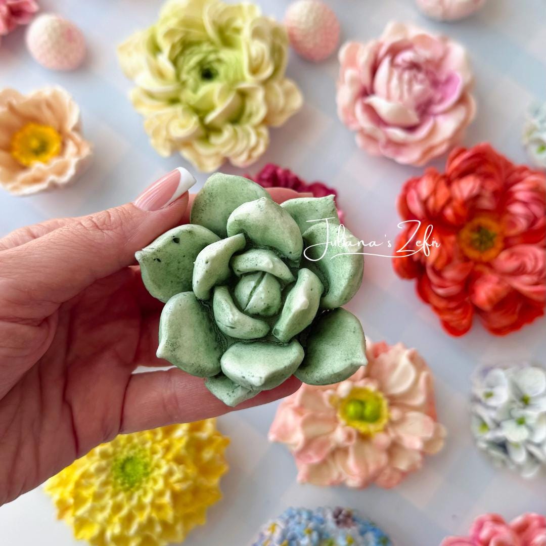 Succulent Silicone Mold | food grade marshmallow zefir decorating tool
