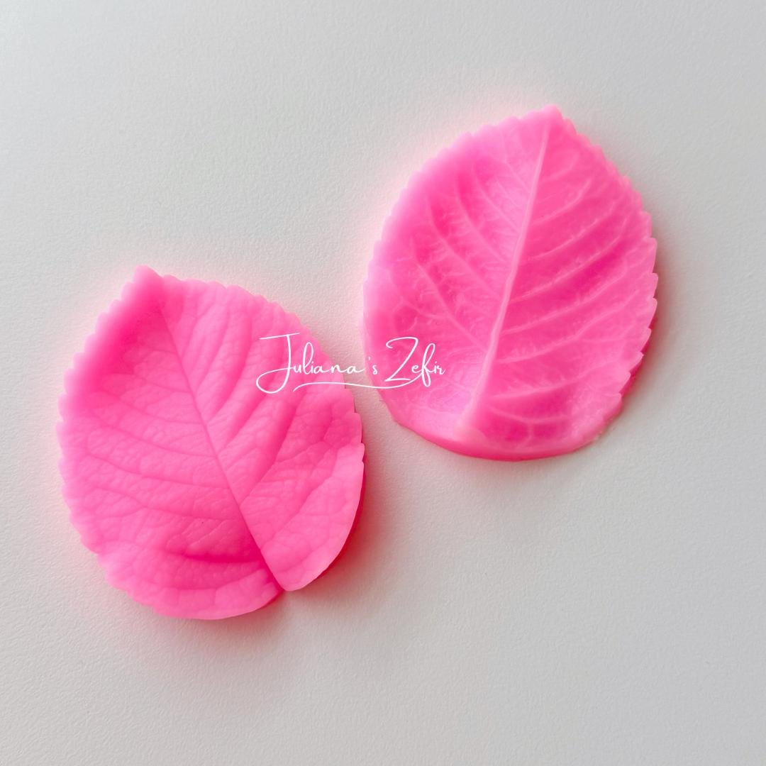 Rose Leaf Silicone Veiner Mold | food grade marshmallow zefir decorating tool