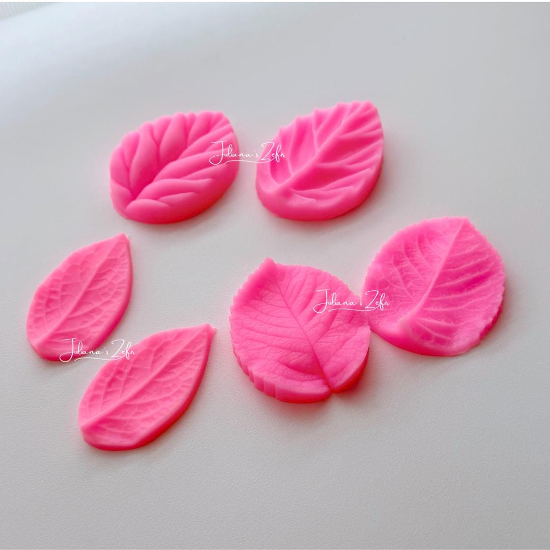 Rose Leaf Silicone Veiner Mold | food grade marshmallow zefir decorating tool