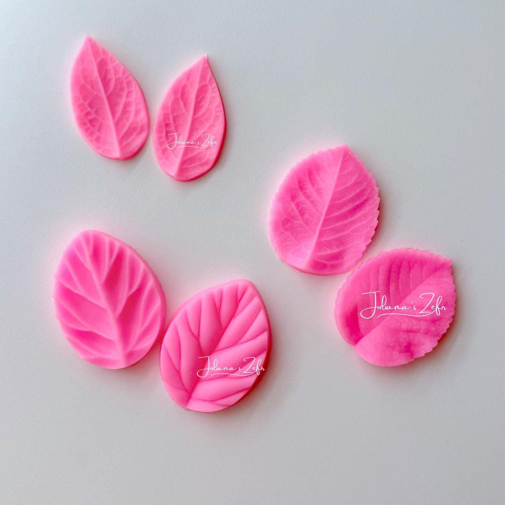 Rose Leaf Silicone Veiner Mold | food grade marshmallow zefir decorating tool