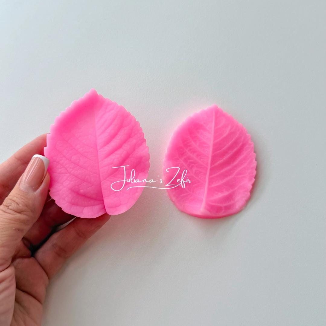 Rose Leaf Silicone Veiner Mold | food grade marshmallow zefir decorating tool