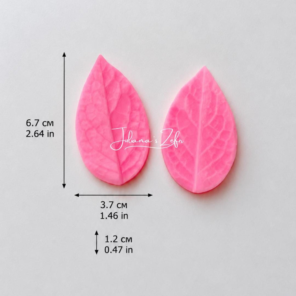 Rose Leaf Silicone Veiner Mold | food grade marshmallow zefir decorating tool