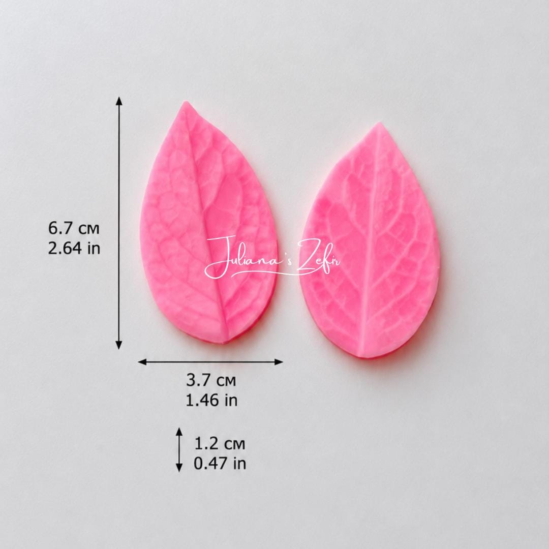 Rose Leaf Silicone Veiner Mold | food grade marshmallow zefir decorating tool