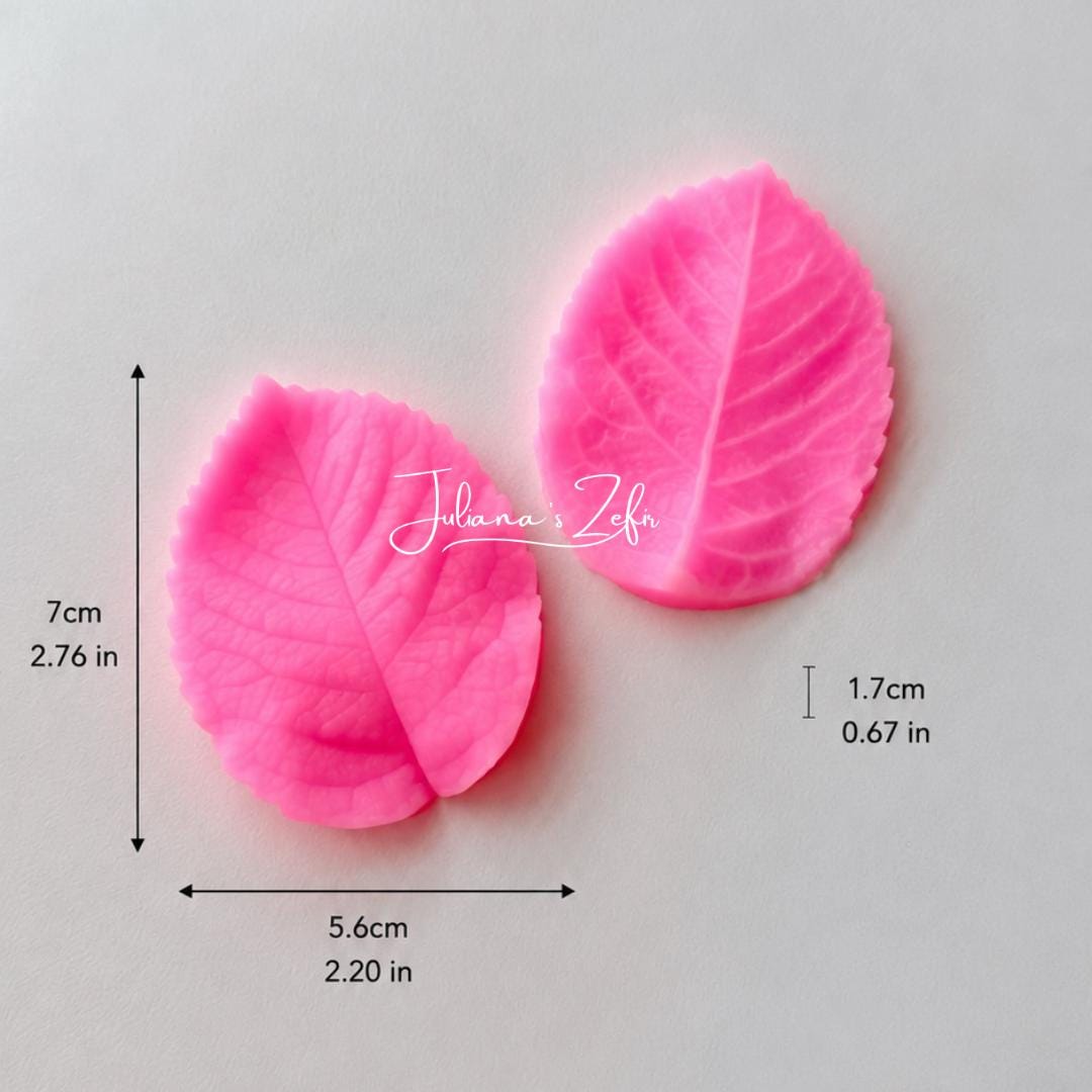 Rose Leaf Silicone Veiner Mold | food grade marshmallow zefir decorating tool