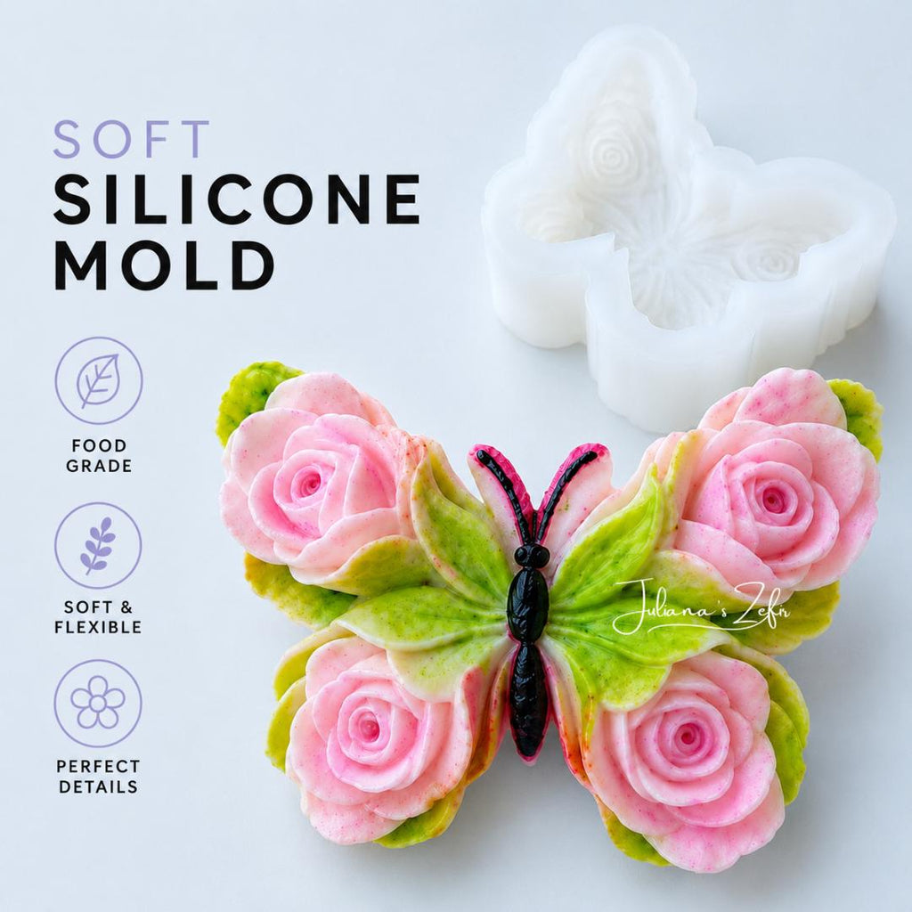 Butterfly Silicone Mold | food grade marshmallow zefir decorating tool
