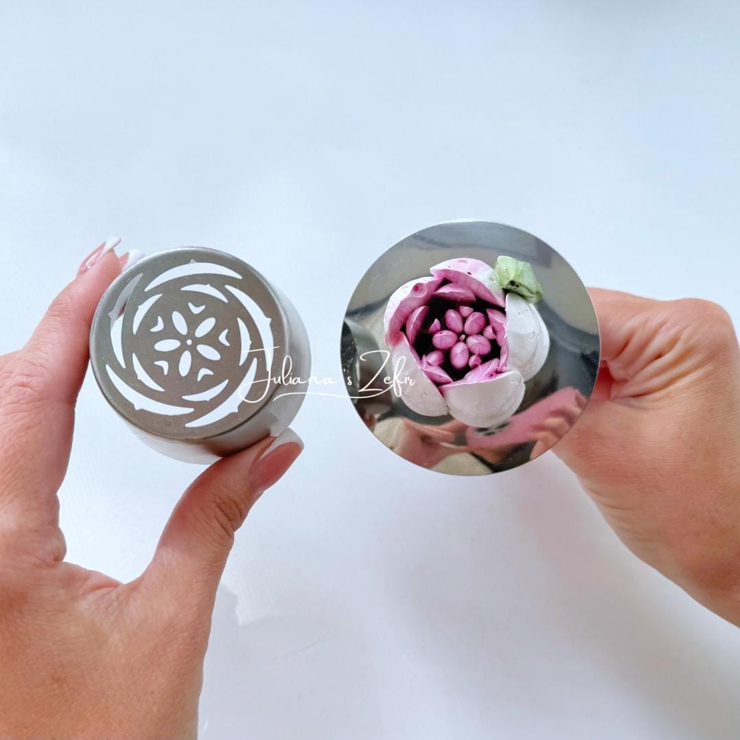 Set of 23 XL Russian Piping Tulip Tips, Stainless Steel Flower Nozzles