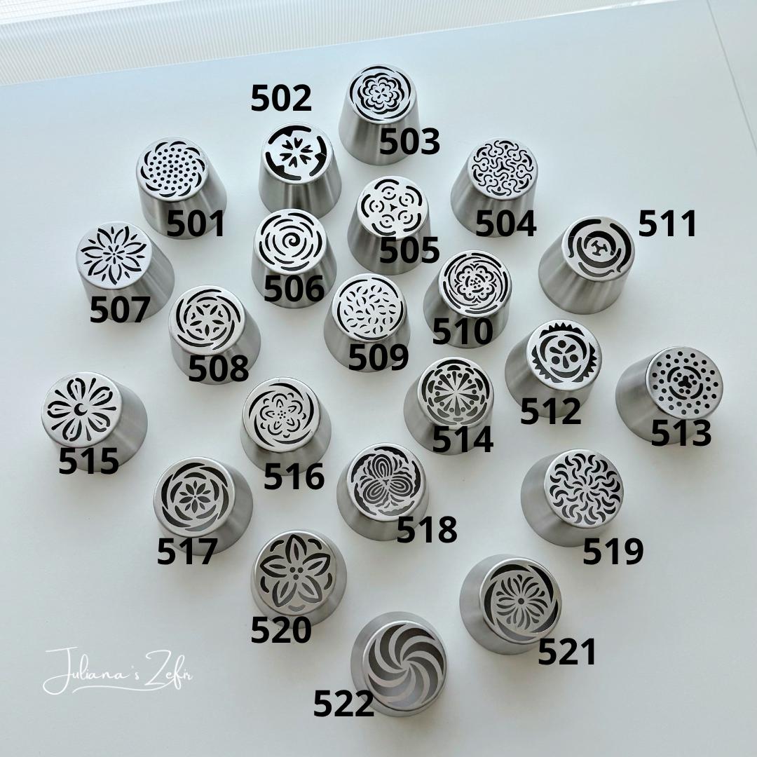 XL Russian Tulip Piping Tips, Stainless Steel Flower Nozzles