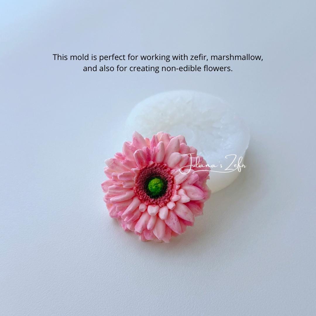 Gerbera Small Silicone Mold | food grade marshmallow zefir decorating tool