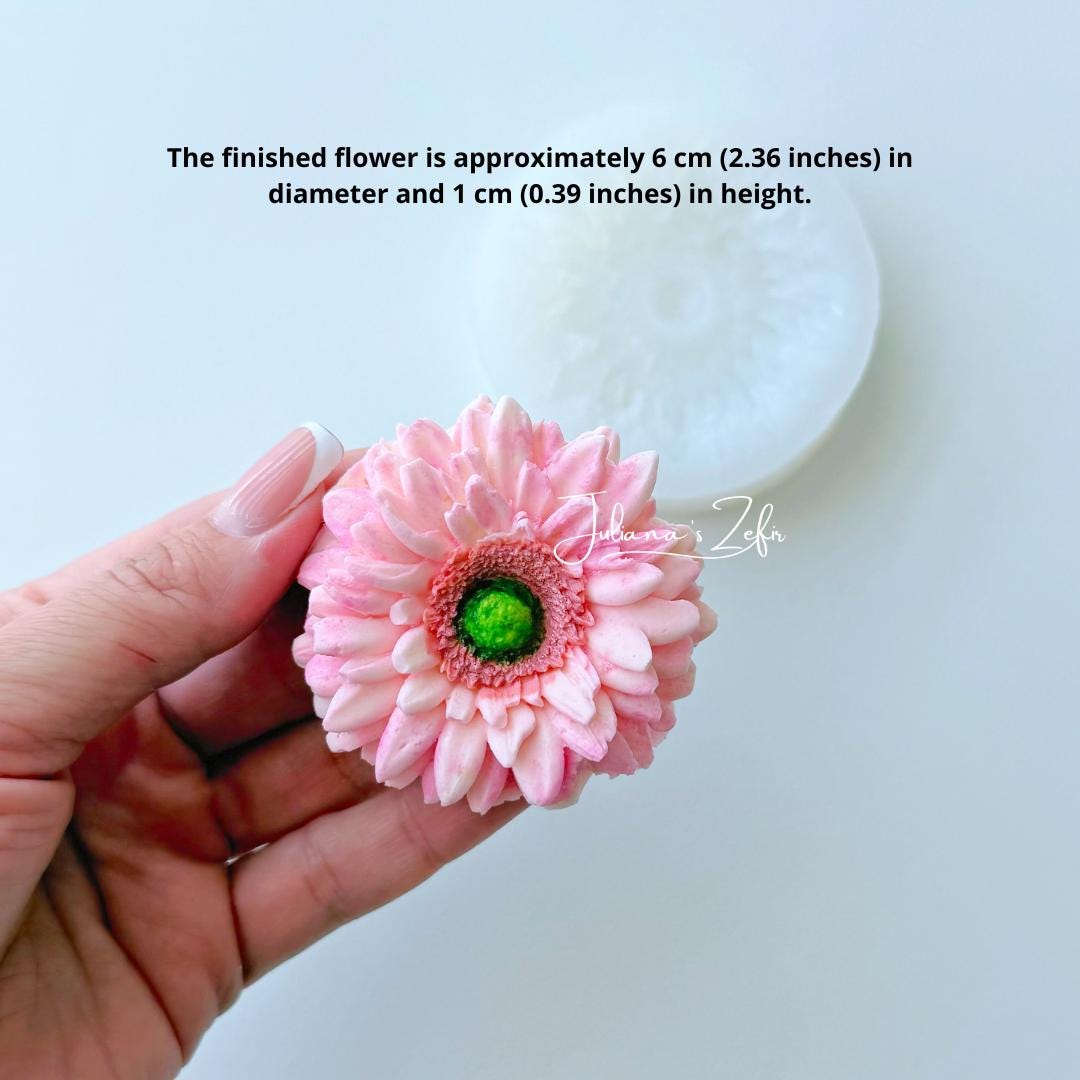 Gerbera Small Silicone Mold | food grade marshmallow zefir decorating tool