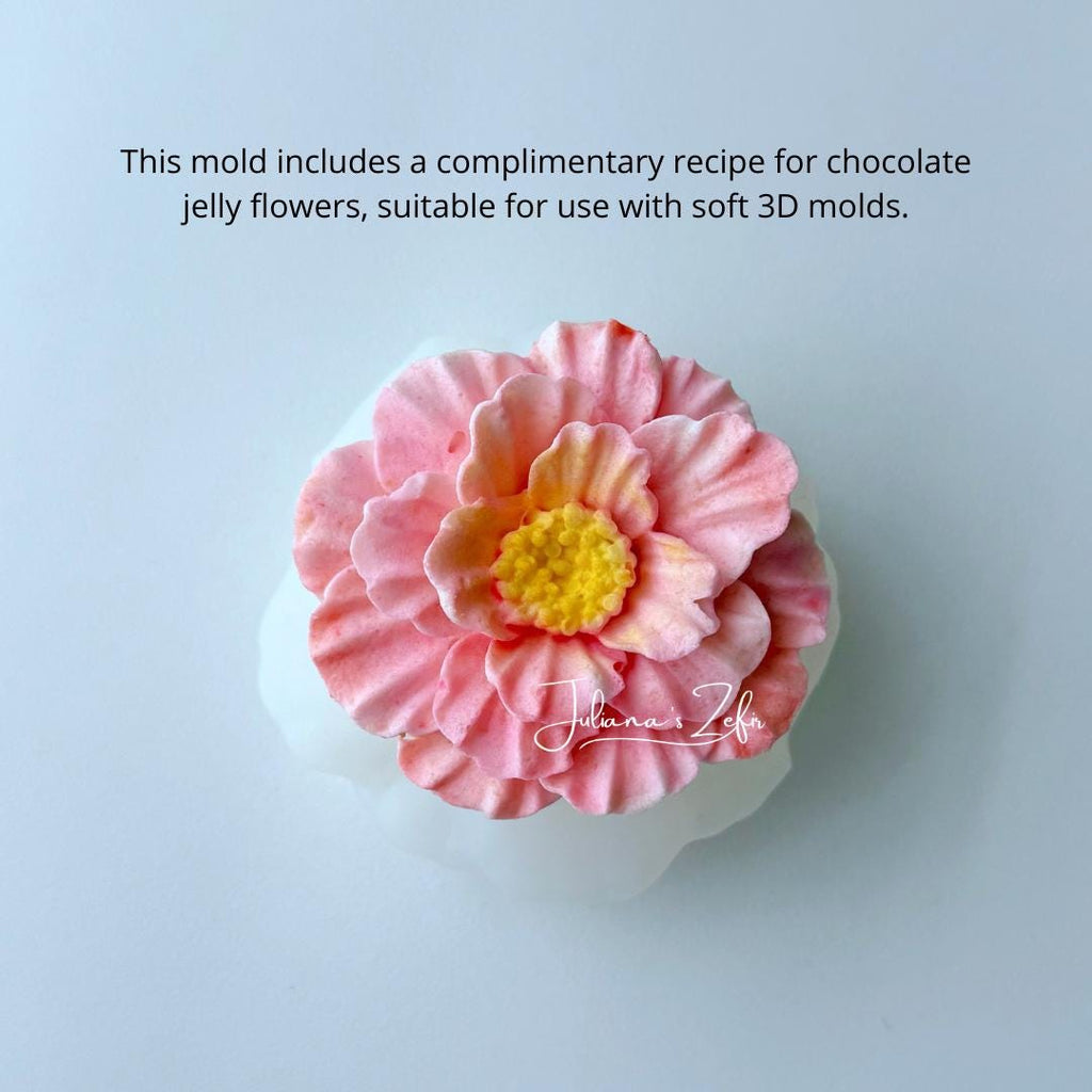 Rose Mojave Silicone Mold | food grade marshmallow zefir decorating tool