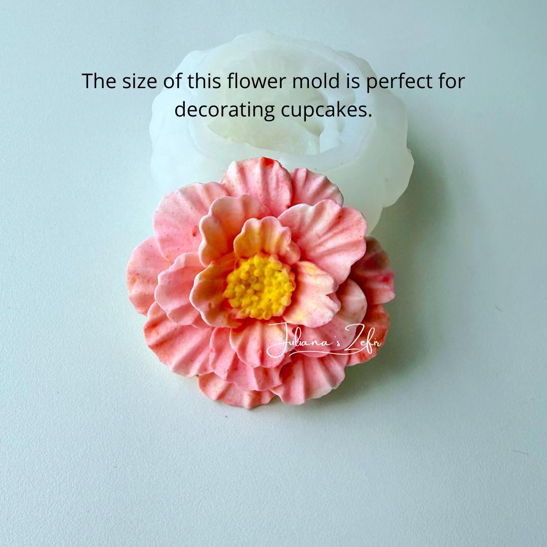 Rose Mojave Silicone Mold | food grade marshmallow zefir decorating tool