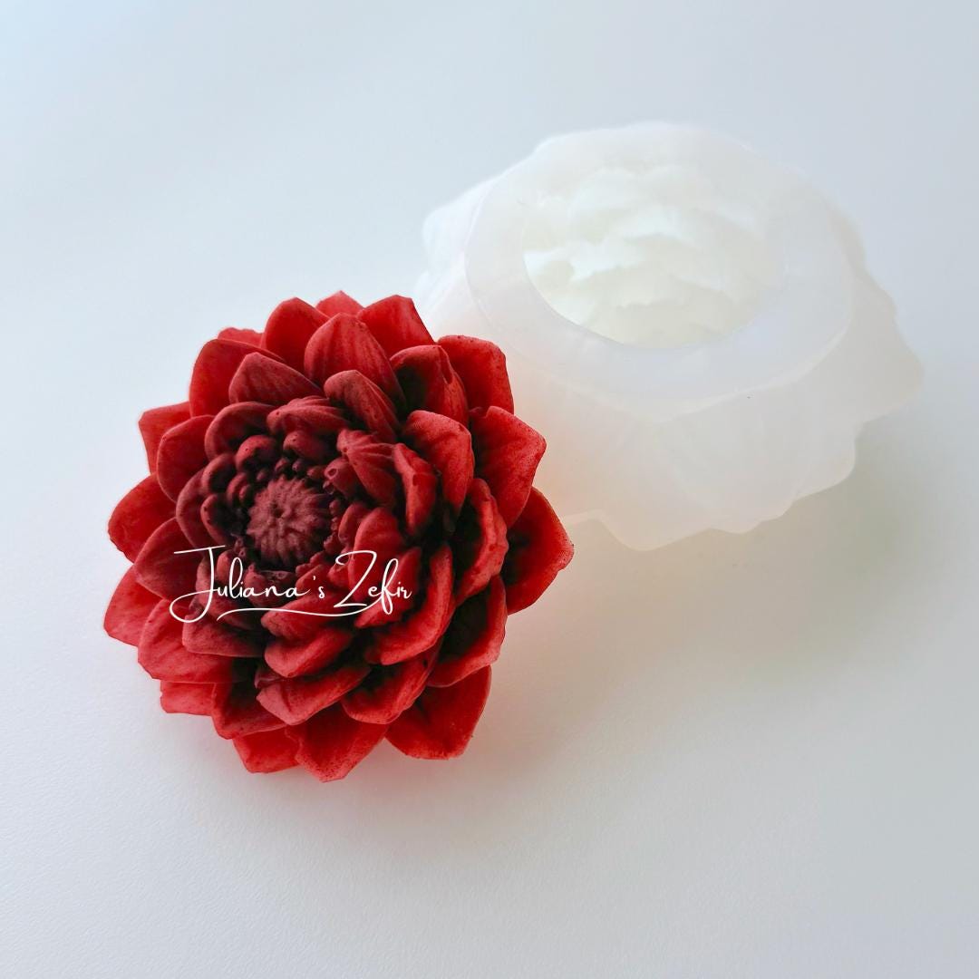 Dahlia Karma Chos Silicone Mold | food grade marshmallow zefir decorating tool