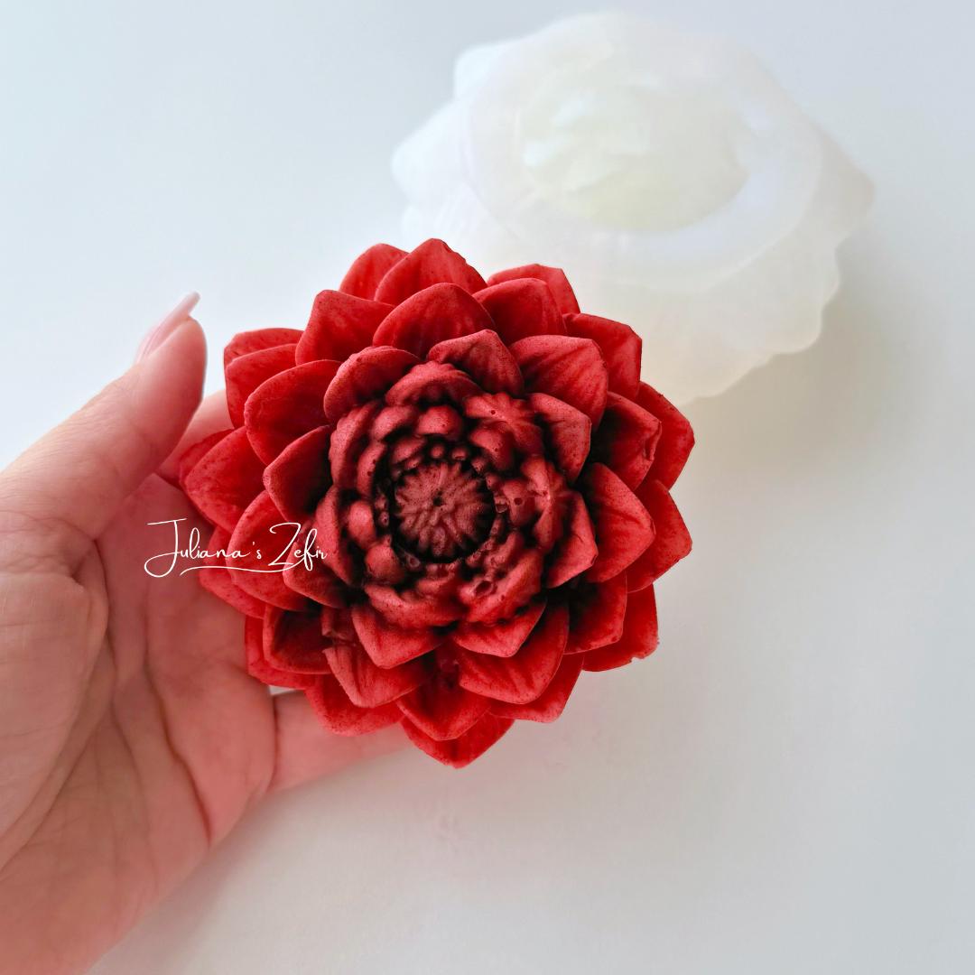Dahlia Karma Chos Silicone Mold | food grade marshmallow zefir decorating tool