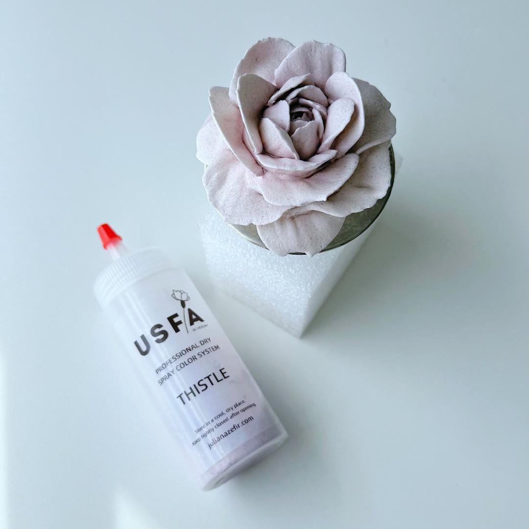 Thistle Dry Spray Color System – Airbrush Alternative for Piped Flowers