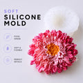 Chrysanthemum Gertrude Silicone Mold | food grade marshmallow zefir decorating tool