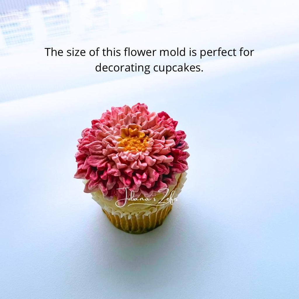 Chrysanthemum Gertrude Silicone Mold | food grade marshmallow zefir decorating tool