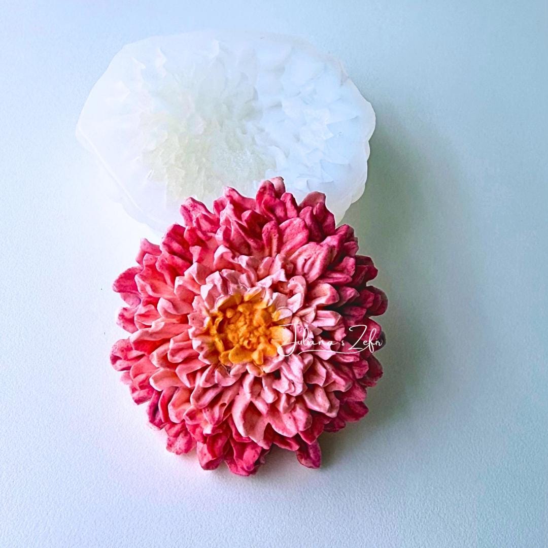 Chrysanthemum Gertrude Silicone Mold | food grade marshmallow zefir decorating tool