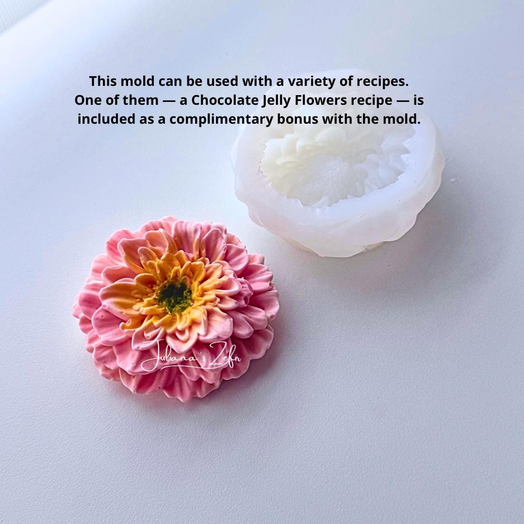 Chrysanthemum Rosetta Silicone Mold | food grade marshmallow zefir decorating tool