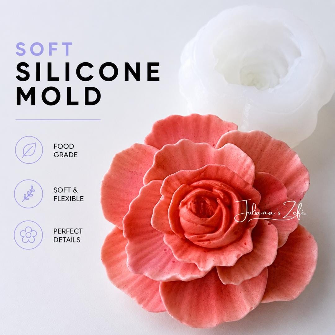 Rose Koko Loko Silicone Mold | food grade marshmallow zefir decorating tool