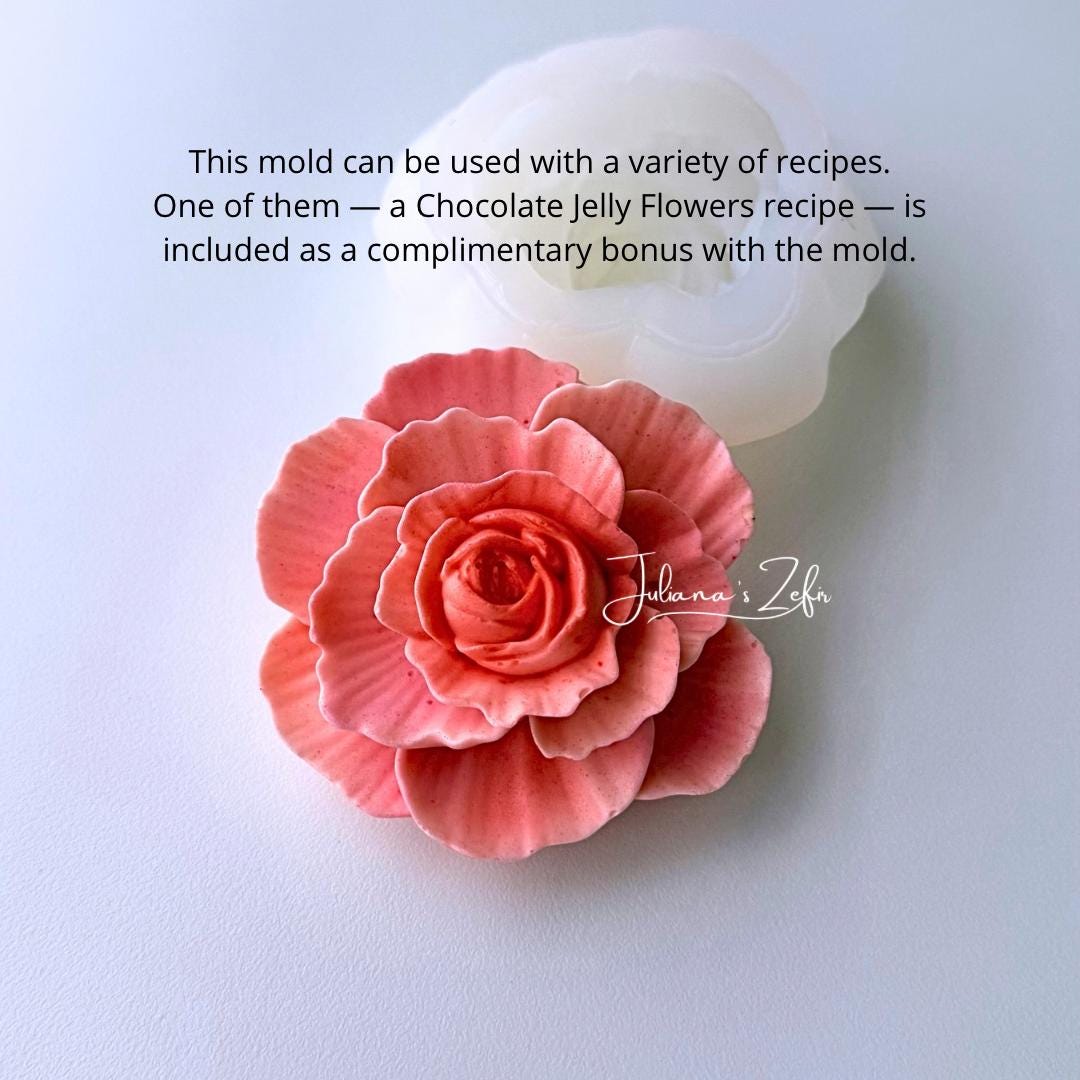 Rose Koko Loko Silicone Mold | food grade marshmallow zefir decorating tool