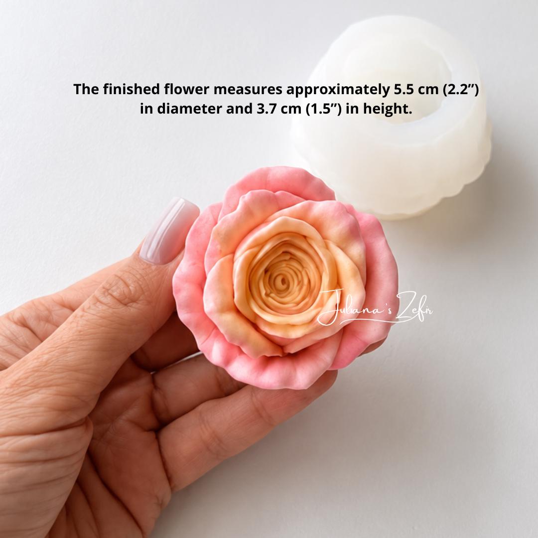 Rose Elle soft Silicone Mold | food grade marshmallow zefir decorating tool