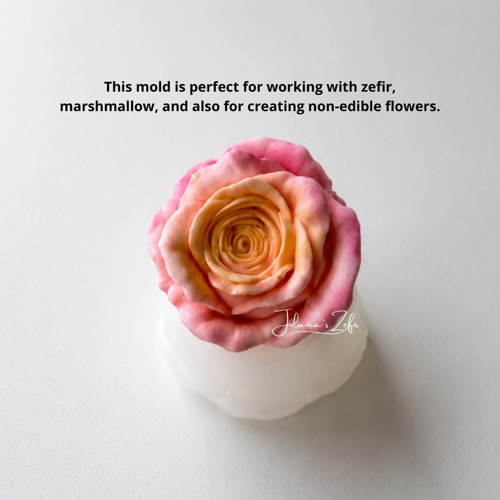 Rose Elle soft Silicone Mold | food grade marshmallow zefir decorating tool