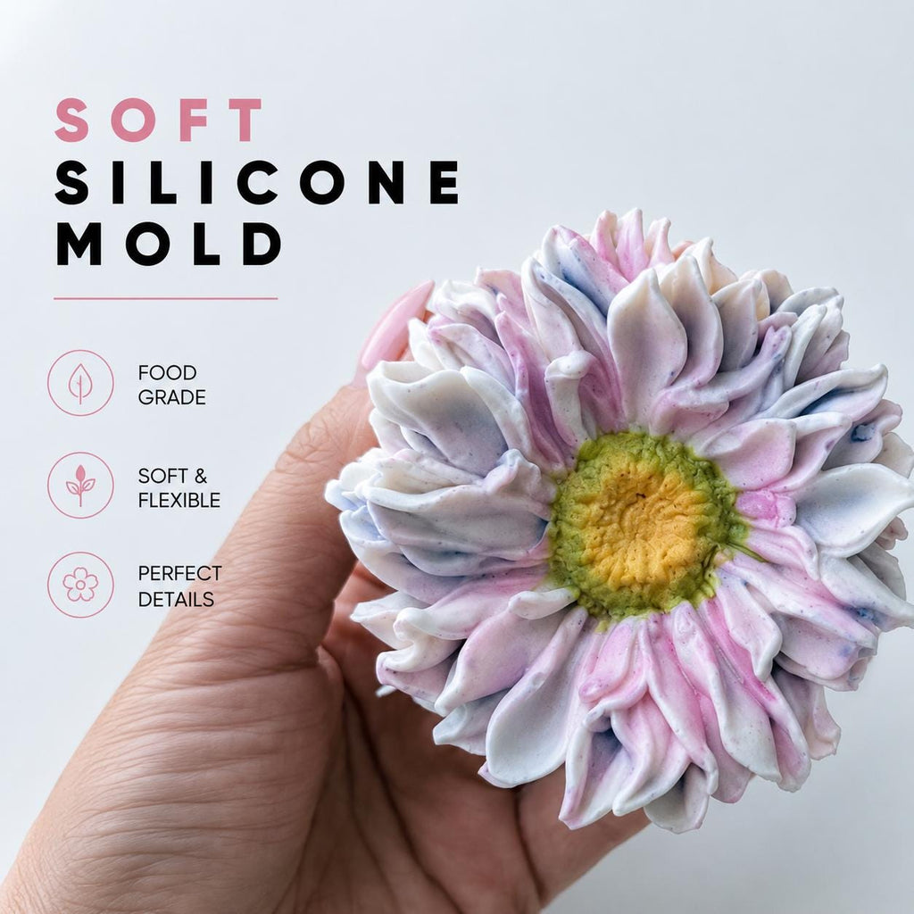 Chrysanthemum Beechcroft Silicone Mold | food grade marshmallow zefir decorating tool