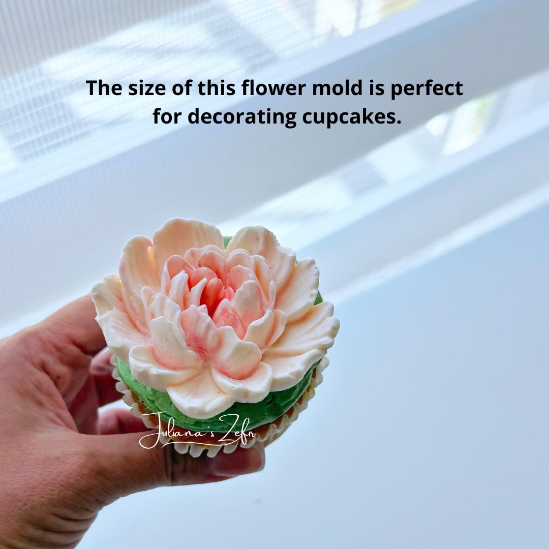 Carnation Heart Soft Silicone Mold | food grade marshmallow zefir decorating tool