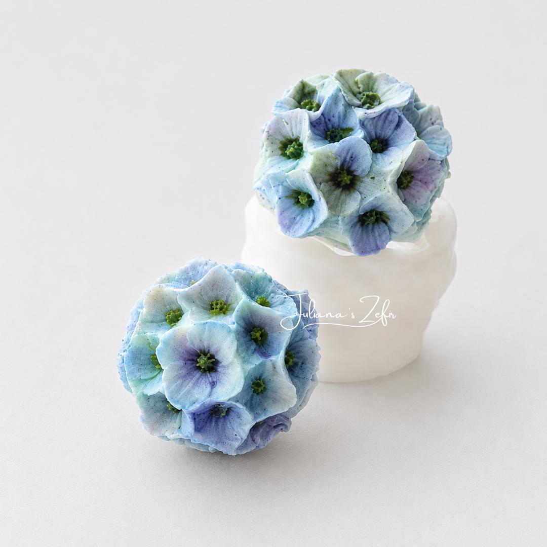 Hydrangea Ball Soft Silicone Mold | food grade marshmallow zefir decorating tool