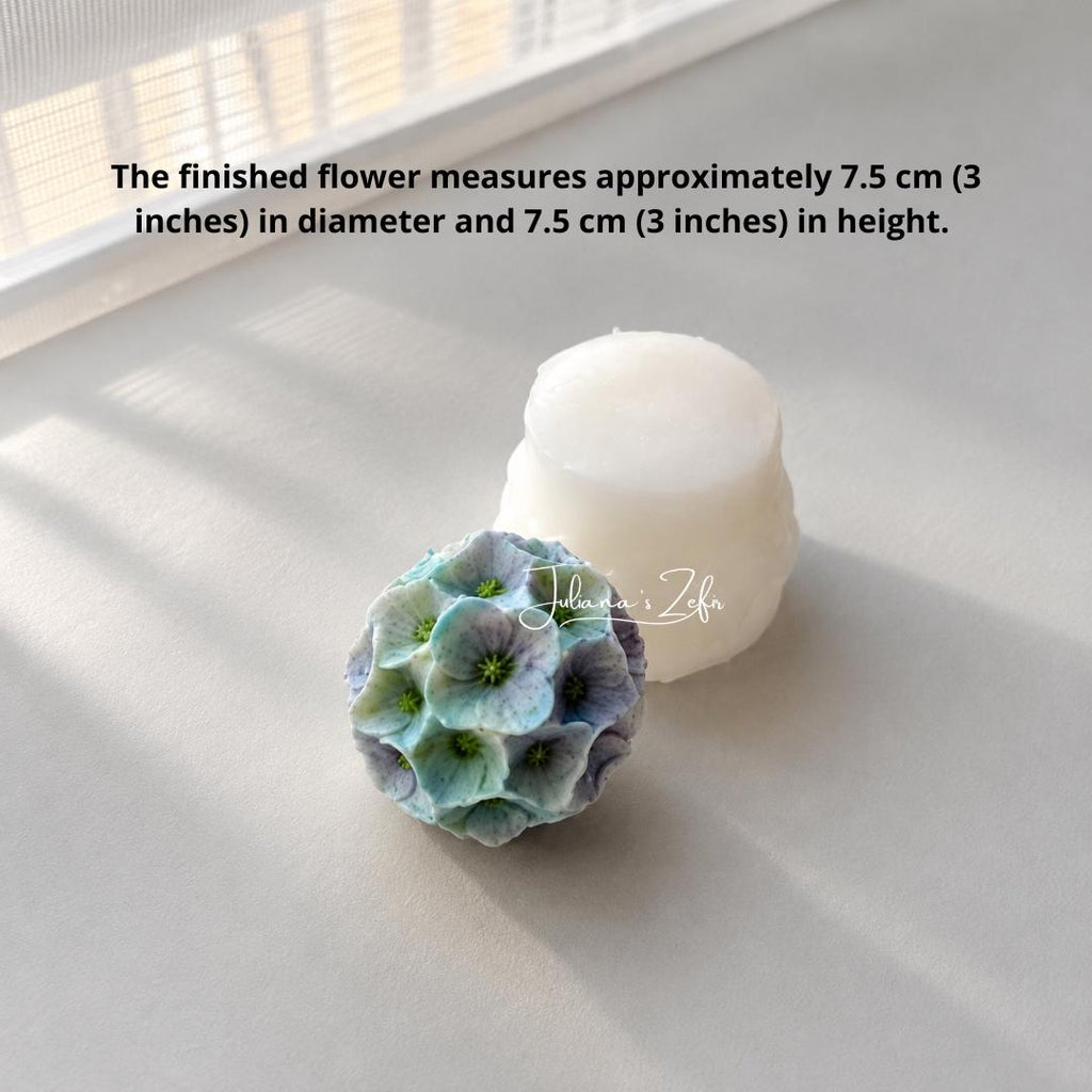 Hydrangea Ball Soft Silicone Mold | food grade marshmallow zefir decorating tool
