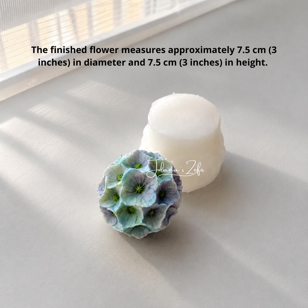 Hydrangea Ball Soft Silicone Mold | food grade marshmallow zefir decorating tool