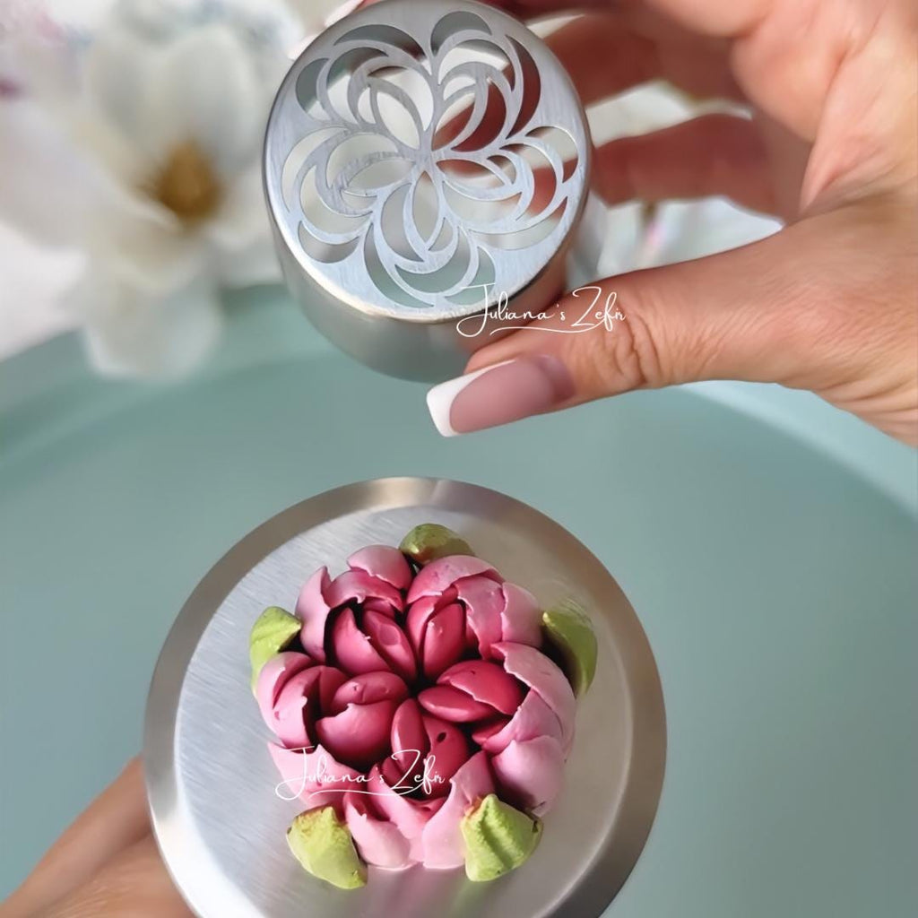Set of 32 XL Russian Piping Tulip Tips, Stainless Steel Flower Nozzles